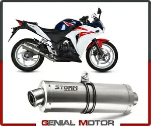 Exhaust Storm by Mivv マフラー オーバル スチール ホンダ CBR 250 R 2011 - 2014用 Exhaust Storm by Mivv Muffler Oval Steel for Honda Cbr 250 R 2011 - 2014 【並行輸入品】｜カスタムパーツ WORLD倉庫