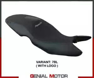 シートサドルカバー マイリブラックBL＋ロゴ T.I. BMW F 800 R 2009 - 2020用 Seat saddle cover Maili Black BL + logo T.I. for BMW F 800 R 2009 - 2020 【並行輸入品】