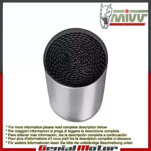 アプリリア Dorsoduro 1200 2012 - 2016 用 Mivv 排気用触媒 ACC.033.A2 Catalyzer ACC.033.A2 for Mivv exhausts for Aprilia Dorsoduro 1200 2012 - 2016 【並行輸入品】｜カスタムパーツ WORLD倉庫