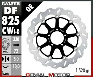 Galfer フロント左ブレーキディスク WAVE FLOAT フル 330x5mm DUCATI MONSTER 1200 R 16-19 Galfer Front Left Brake Disc WAVE FLOAT Full 330x5mm DUCATI MONSTER 1200 R 16-19 【並行輸入品】｜カスタムパーツ WORLD倉庫