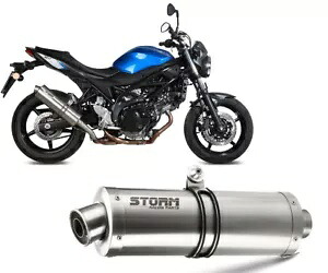 排気ストーム by Mivv マフラー オーバルスチール スズキ Sv 650 2016 - 2023用 Exhaust Storm by Mivv Muffler Oval Steel for Suzuki Sv 650 2016 - 2023 【並行輸入品】｜カスタムパーツ WORLD倉庫