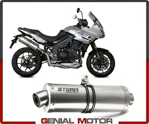 Exhaust Storm by Mivv マフラー オーバル スチール トライアンフ タイガー 1050 スポーツ 2017 - 2019 Exhaust Storm by Mivv Muffler Oval Steel Triumph Tiger 1050 Sport 2017 - 2019 【並行輸入品】｜カスタムパーツ WORLD倉庫