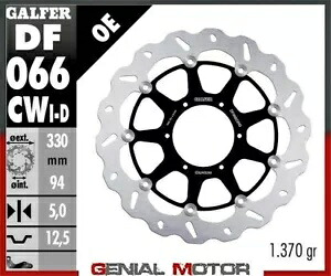 Galfer フロント右ブレーキディスク ウェーブフロートコンプリート 330x5m ホンダ CBR 900 2000-2001 Galfer Front Right Brake Disc WAVE FLOAT COMPLETE 330x5m HONDA CBR 900 2000-2001 【並行輸入品】｜カスタムパーツ WORLD倉庫