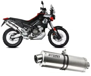 Mivv オーバルステンレススチール製エキゾーストストーム アプリリア TUAREG 660 2022 - 2023用 Exhaust Storm by Mivv Oval Stainless Steel for Aprilia TUAREG 660 2022 - 2023 【並行輸入品】｜カスタムパーツ WORLD倉庫