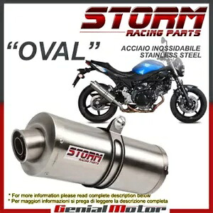 排気ストーム by Mivv マフラー オーバルスチール スズキ Sv 650 2017 17用 Exhaust Storm by Mivv Muffler Oval Steel for Suzuki Sv 650 2017 17 【並行輸入品】｜カスタムパーツ WORLD倉庫