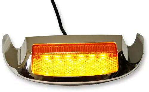 カスタム ダイナミクス フロント LED フェンダー チップ ハウジング クローム - ホワイト/クリア #GEN-FT-WC Custom Dynamics Front LED Fender Tip Housing Chrome - White/Clear #GEN-FT-WC 【並行輸入品】