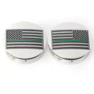 Figurati Designs スイング アーム カバー グリーン ライン アメリカ国旗 - カスタム #FD72-AFGL-SS FIGURATI DESIGNS Swing Arm Cover Green Line American Flag - Custom #FD72-AFGL-SS 【並行輸入品】