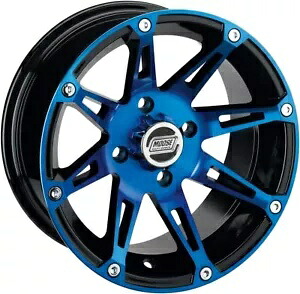 Moose Racing タイプ 387X ホイール 12X7 4/1564+3 ブルー フロント Moose Racing Type 387X Wheels 12X7 4/1564+3 Blue Front 【並行輸入品】