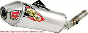 プロサーキット T-6 ステンレススリップオン KTM250SXF/HUS FC250用 0151925A PRO CIRCUIT T-6 STAINLESS SLIP-ON FOR KTM250SXF/HUS FC250 0151925A 【並行輸入品】｜カスタムパーツ WORLD倉庫