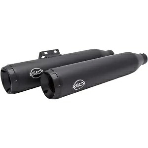 S&S サイクル グランド ナショナル レース マフラー - ブラック - ソフテイル '18-'19 550-0737 S&S Cycle Grand National Race Mufflers - Black - Softail '18-'19 550-0737 【並行輸入品】