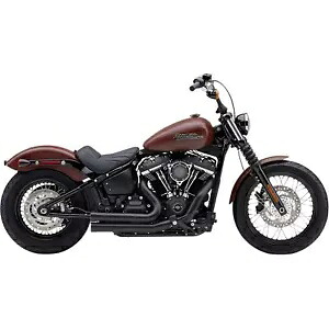 コブラ 909 エキゾースト - ブラック - '18-'20 ソフテイル 6712B Cobra 909 Exhaust - Black - '18-'20 Softail 6712B 【並行輸入品】