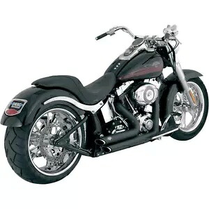 Vance And Hines ショートショット スタッガード エキゾースト - ブラック 47221 Vance And Hines Shortshots Staggered Exhaust - Black 47221 【並行輸入品】