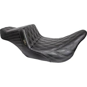 テールウィップ シート - ダブル ダイヤモンド 栗糸付き - ブラック - FL LK-587DD-CHET Tailwhip Seat - Double Diamond with Chestnut Thread - Black - FL LK-587DD-CHET 【並行輸入品】