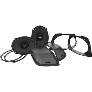 Hogtunes カットイン蓋キット 6 インチ x 9 インチ スピーカー付き RETRO 692LID-RM Hogtunes Cut In Lid Kit with 6\