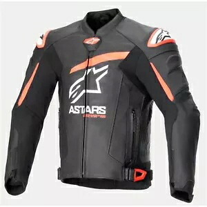 GP プラス R V4 エアフロー レザー ジャケット - ブラック/フルオ レッド/ホワイト - 50 3100624-1321-50 GP Plus R V4 Airflow Leather Jacket - Black/Fluo Red/White - 50 3100624-1321-50 【並行輸入品】