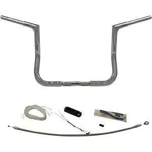 Fat Baggers ハンドルバー キット - フラット トップ - 12 インチ - クロム 709112 Fat Baggers Handlebar Kit - Flat Top - 12\