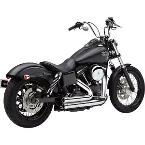 コブラ 909 エキゾースト - クローム - '12-'17 ダイナ 6708 Cobra 909 Exhaust - Chrome - '12-'17 Dyna 6708 【並行輸入品】