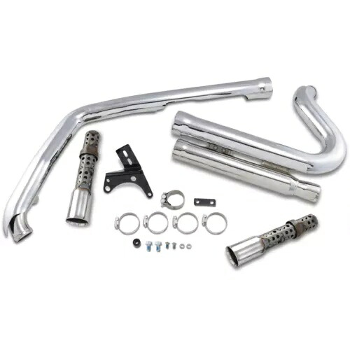 コブラ 909 エキゾースト - クローム - '06-'11 ダイナ 6709 Cobra 909 Exhaust - Chrome - '06-'11 Dyna 6709 【並行輸入品】