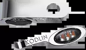 KODLIN USA Elypse LED 2-1 ウインカー クローム ユニバーサル #K68511 KODLIN USA Elypse LED 2-1 Turn Signals Chrome Universal #K68511 【並行輸入品】