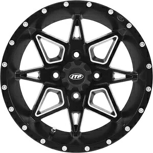 I.T.P. Tornado Ally アルミ ホイール マット ブラック 14X7 5+2 4/110、1421950727B I.T.P. Tornado Ally Aluminum Wheels Matte Black 14X7 5+2 4/110, 1421950727B 【並行輸入品】