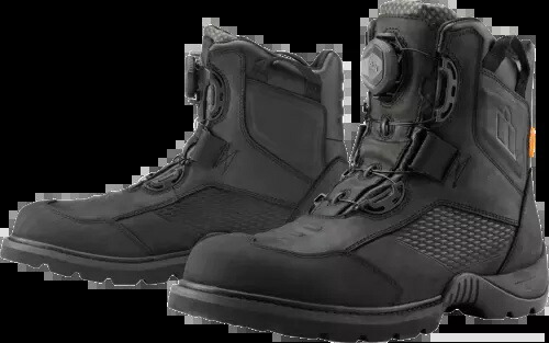 アイコン ストームホーク ブーツ 10 ブラック Icon Stormhawk Boots 10 Black 【並行輸入品】｜カスタムパーツ WORLD倉庫