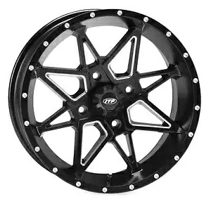 I.T.P. Tornado Ally アルミ ホイール マット ブラック 14X7 2+5 4/4 #1421953727B I.T.P. Tornado Ally Aluminum Wheels Matte Black 14X7 2+5 4/4 #1421953727B 【並行輸入品】