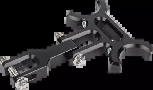 THRASHIN SUPPLY CO. ホールショットライザーゲージ移設ブラケット ブラック #TSC-2215 THRASHIN SUPPLY CO. Holeshot Riser Gauge Relocation Bracket Black #TSC-2215 【並行輸入品】|カスタムパーツ WORLD倉庫