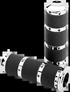 パフォーマンスマシン コンター XL ハンドルバー グリップ セット クローム TBW #0063-2018-CH Performance Machine Contour XL Handlebar Grip Set Chrome TBW #0063-2018-CH 【並行輸入品】｜カスタムパーツ WORLD倉庫