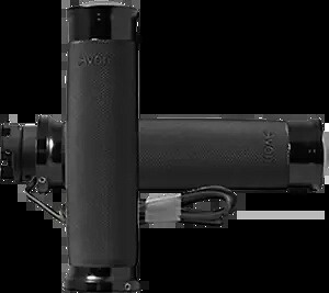 Avon カスタム コンター ヒーテッド グリップ ブラック アルマイト処理 #IN-S-CC-86-A-H Avon Custom Contour Heated Grips Black Anodized #IN-S-CC-86-A-H 【並行輸入品】