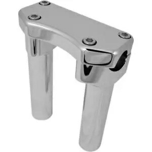 Drag Specialty ハンドルバー ライザー/トップ クランプ キット1 クランプ高さ 6 インチ - クローム #0602-0592 Drag Specialties Handlebar Riser/Top Clamp Kit1 Clamp 6\