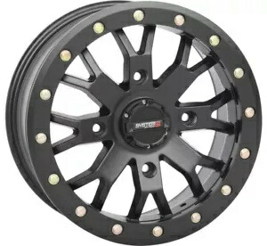 SYSTEM 3 オフロード SB-4 ビードロック ホイール 15x7、4/137、4+3 マットブラック #15S3-3138 SYSTEM 3 Off-Road SB-4 Beadlock Wheels 15x7, 4/137, 4+3 Matte Black #15S3-3138 【並行輸入品】