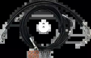 LA チョッパーズ ステンレス ブレーキ ライン キット 12-14 インチ エイプ ハンガー用 ABS 付き #LA-8050B13B LA Choppers Stainless Brake Line Kit For 12-14" Ape Hanger w/ABS #LA-8050B13B 【並行輸入品】｜カスタムパーツ WORLD倉庫 58,080円