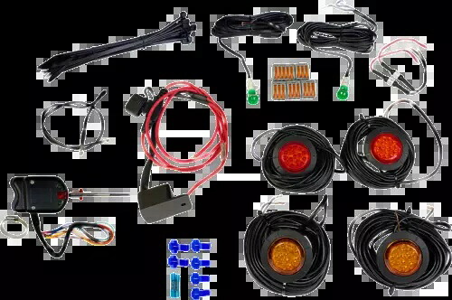 カスタムダイナミクスユニバーサル LED ターンシグナルキット (ステアコルスイッチ付き) #CD-UTV-ARTS-KIT Custom Dynamics Universal LED TurnSignal Kit w/Steer Col Switch #CD-UTV-ARTS-KIT 【並行輸入品】