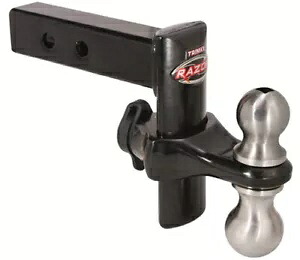 Trimax レイザー パウダー ボート ドロップ ヒッチ 6 インチ ブラック #TRZ6PB Trimax Razor Powder Boat Drop Hitch 6\