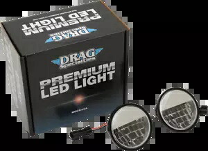 Drag Specialty プレミアム 4 1/2 インチ リフレクター スタイル LED パッシング ランプ #2001-1543 Drag Specialties Premium 4 1/2\