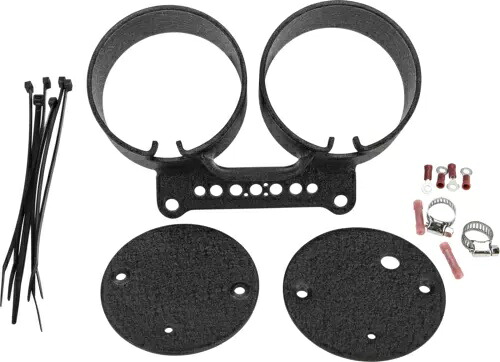 HARDDRIVE デュアル ゲージ マウント ブラケット ブラック #169390 HARDDRIVE Dual Gauge Mount Bracket Black #169390 【並行輸入品】