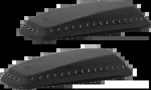 マスタング サドルバッグ リッド カバー ブラック スタッズ #77624 Mustang Saddlebag Lid Covers Black Studs #77624 【並行輸入品】