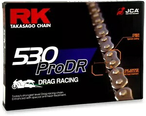 RK 530プロドラッグレーシングチェーン 130リンク ナチュラル530PRODR-130 RK 530 Pro Drag Raching Chain 130 Links Natural530PRODR-130 【並行輸入品】