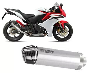 エキゾーストマフラー ストーム GP ST.STEEL カーボンキャップ ホンダ CBR 600 F 2011 - 2013 Exhaust Muffler Storm GP ST.STEEL carbon cap for HONDA CBR 600 F 2011 - 2013 【並行輸入品】｜カスタムパーツ WORLD倉庫