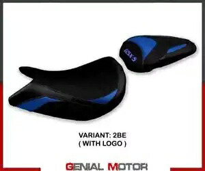 サドルカバー シートカバー リンディブルー BE＋ロゴ T.I.スズキ GSX S 1000 2021-2023- Saddle cover seat cover Lindi blue BE + logo T.I. for Suzuki GSX S 1000 2021-2023- 【並行輸入品】