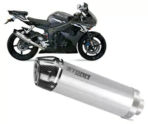 排気マフラー ストーム GP ST.STEEL カーボンキャップ ヤマハ YZF 600 R6 2003 - 2005 Exhaust Muffler Storm GP ST.STEEL carbon cap for YAMAHA YZF 600 R6 2003 - 2005 【並行輸入品】｜カスタムパーツ WORLD倉庫