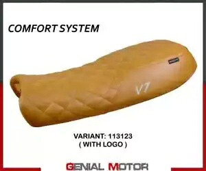 シート サドル カバー Davis ヴィンテージ comf sys 113123+ロゴ T.I.Moto Guzzi V7 2012-2020 Seat saddle cover Davis Vintage comf sys 113123+logo T.I.Moto Guzzi V7 2012-2020 【並行輸入品】｜カスタムパーツ WORLD倉庫