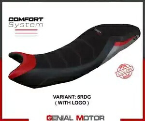 シートサドルカバー Derry comf sys レッドグレー+ロゴ T.I.トライアンフ タイガー 660 2021-2023 Seat saddle cover Derry comf sys Red-Gray+logo T.I.Triumph Tiger 660 2021-2023 【並行輸入品】｜カスタムパーツ WORLD倉庫