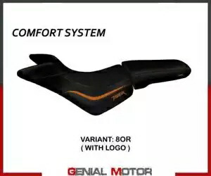 シート サドル カバー ノアーレ コンフ シス オレンジ+ロゴ T.I.トライアンフ タイガー 800/XC 2010-2020 Seat saddle cover Noale comf sys Orange+logo T.I.Triumph Tiger 800/XC 2010-2020 【並行輸入品】