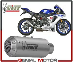 Mivv 承認エキゾーストマフラー M3 スチール ヤマハ YZF 1000 R1 2017 17用 Mivv Approved Exhaust Muffler M3 Steel for YAMAHA YZF 1000 R1 2017 17 【並行輸入品】