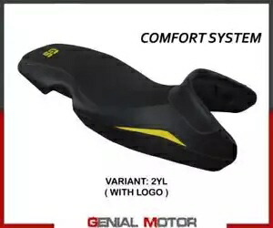 シートサドルカバー モーガン コンフシス イエロー YL+ロゴ T.I. BMW F 650 GS 2000-2007 Seat saddle cover Mogan comf sys Yellow YL+logo T.I. BMW F 650 GS 2000-2007 【並行輸入品】