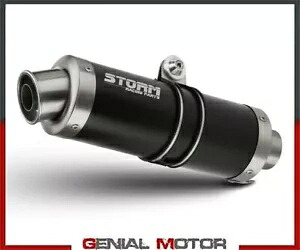 ストーム by Mivv GP ネロ スチール エスケープ 2007 トライアンフ スピード トリプル - 2010- Storm by Mivv GP Nero Steel Escape for 2007 Triumph Speed Triple - 2010- 【並行輸入品】