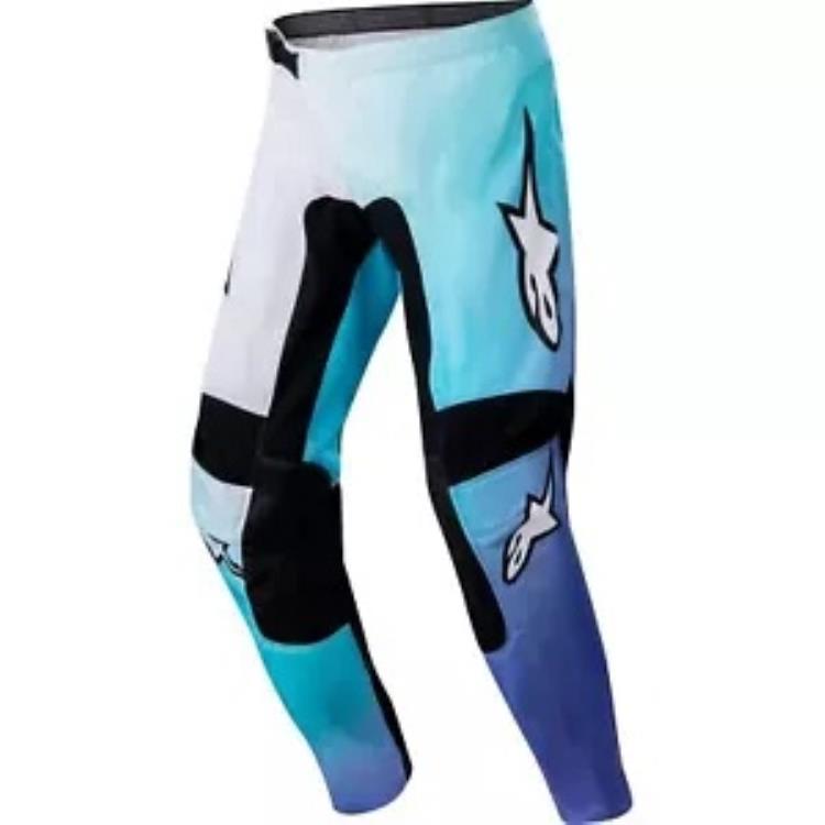 2024 ステラ フルイド パンツ - ホワイト/ターコイズ - 米国サイズ 34 3752724-276-34 2024 Stella Fluid Pants - White/Turquoise - Us Size 34 3752724-276-34 【並行輸入品】