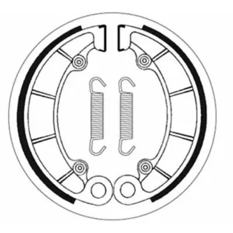 SBS ブレーキシュー スプリング付き ホンダ TRX/VF/VP/VT 2046用 SBS Brake Shoes with Springs for Honda TRX/VF/VP/VT 2046 【並行輸入品】