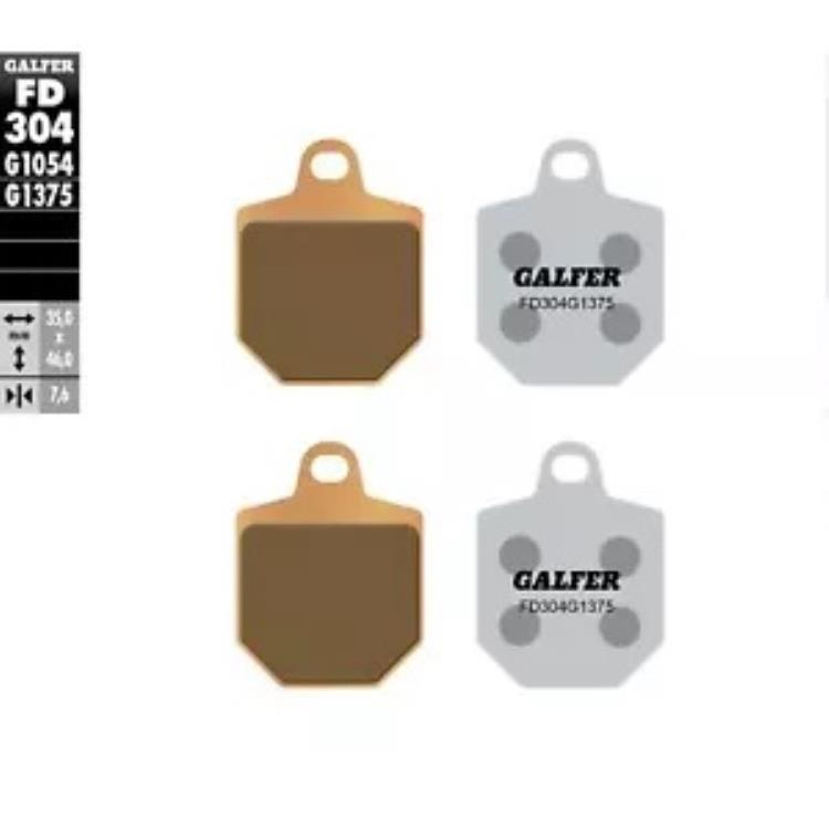 Galfer ブレーキパッド 焼結セラミック FD304G1375 Galfer Brake Pads Sintered Ceramic FD304G1375 【並行輸入品】